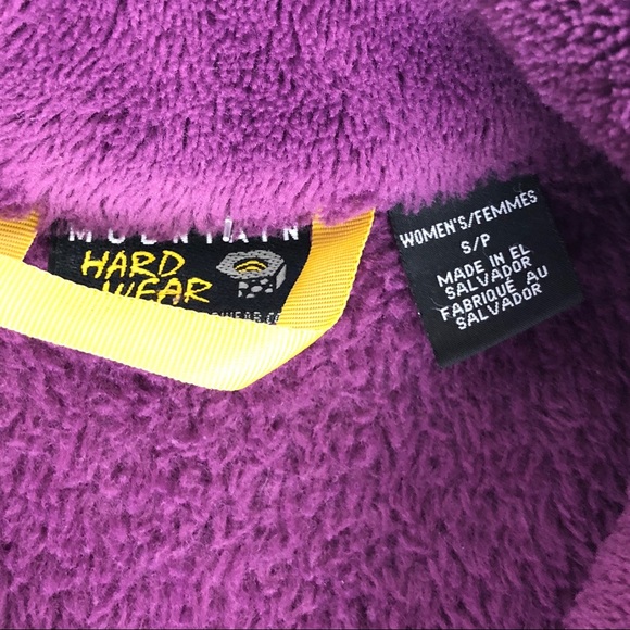 Mountain Hardwear Jackets & Coats Mountain Hardwear Purple Fuzzy Zip